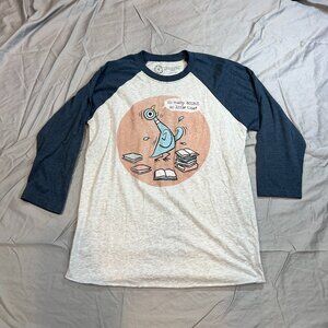 Graphic Tee Mo Willems Art Crew Neck Size Medium